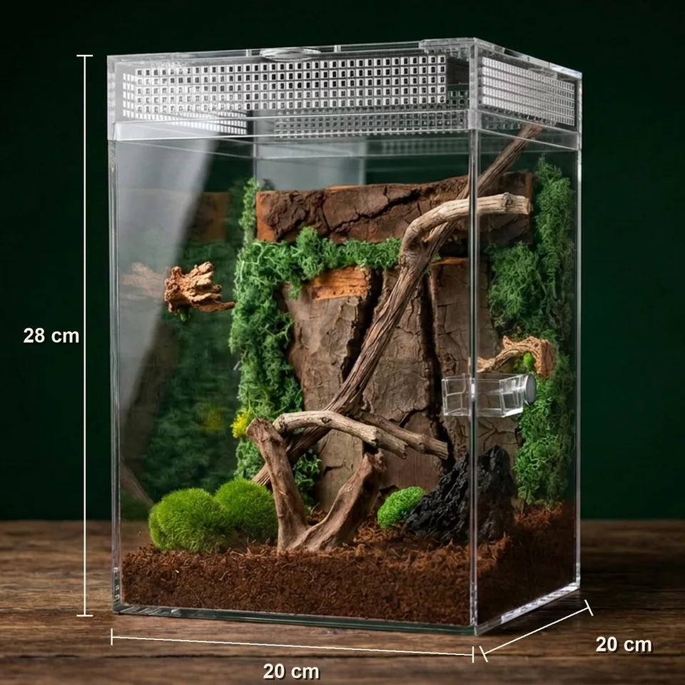 Springspinnen-Terrarium XL – auch als Komplettset