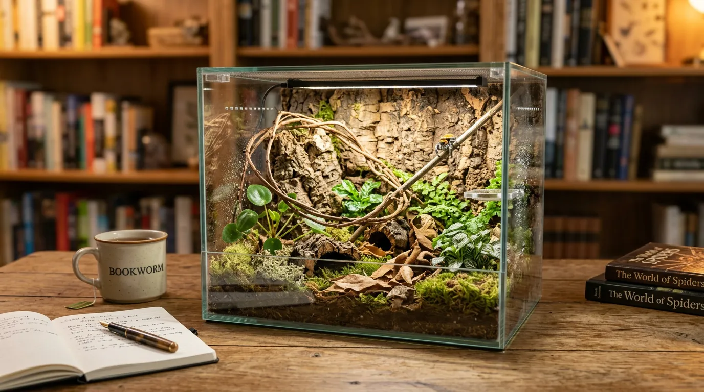 Springspinnen-Terrarium einrichten – Schritt für Schritt