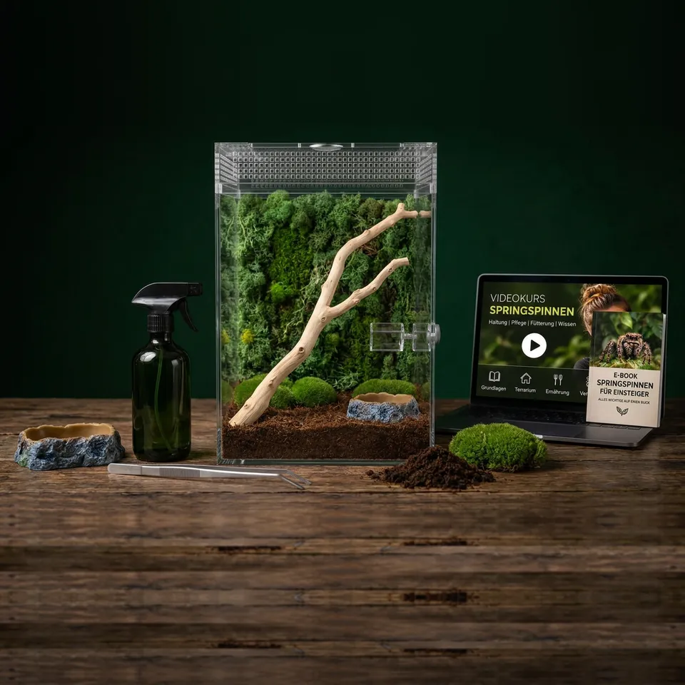 Springspinnen-Terrarium XL – auch als Komplettset
