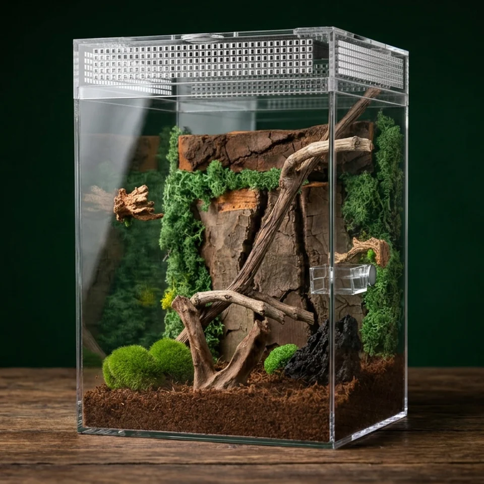 Springspinnen-Terrarium XL – 28 cm hoch